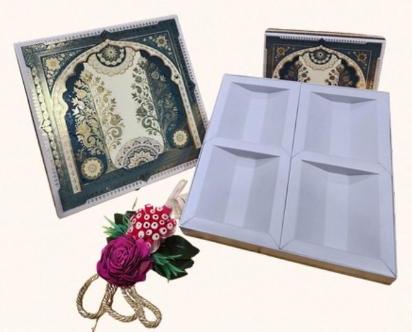 Box code 853 — Dry Fruit Kappa Top Bottom with Paper Bag (12X12), premium packaging box by Shree Shyam Baba Packers