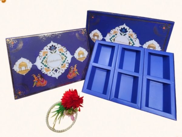 Box code 855 — Dry Fruit Kappa Top Bottom with Paper Bag (12X18), premium packaging box by Shree Shyam Baba Packers
