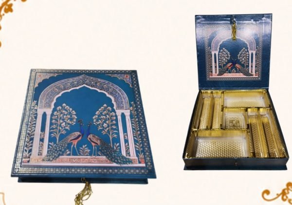 Box code GREEN PEACOCK — 11X11 Bhaji Files, premium packaging box by Shree Shyam Baba Packers